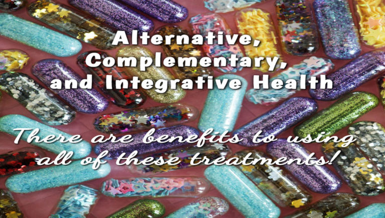 1 Alternative Health Poster with Colorful Medicine Capsules// Lesson Cover